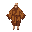 a traditional monk's tunic designed for a spiritual warrior. the fabric is lightweight but resilient, dyed in earthy tones like deep saffron, faded red, or aged brown. it features layered cloth wrappi