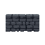 dark gray stone bricks pixle art