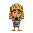 desert pharaoh half body