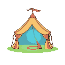 tent with magic force field
