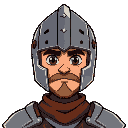 stardew valley knight with helmet on
