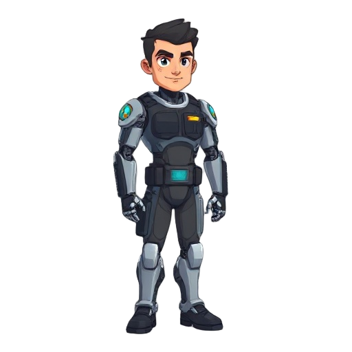 former cop who had a accident was experimented on and  his mind was moved to a robotic body pixel