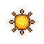 round  sun pixel no outline