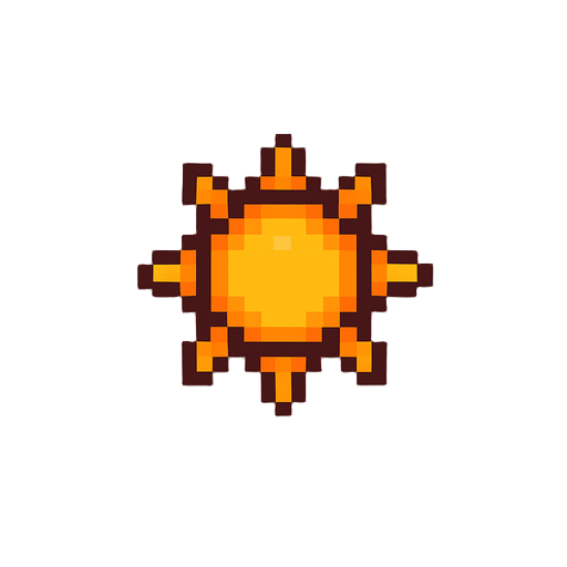rotating sun pixel