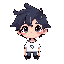 create cute civilian for my slimes game normal people with tiktok hairstyle normal teenager 