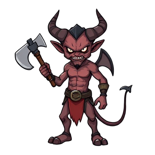 butcher demon, with axe