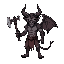 butcher demon, with axe, diablo-inspired