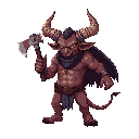 butcher demon, with axe