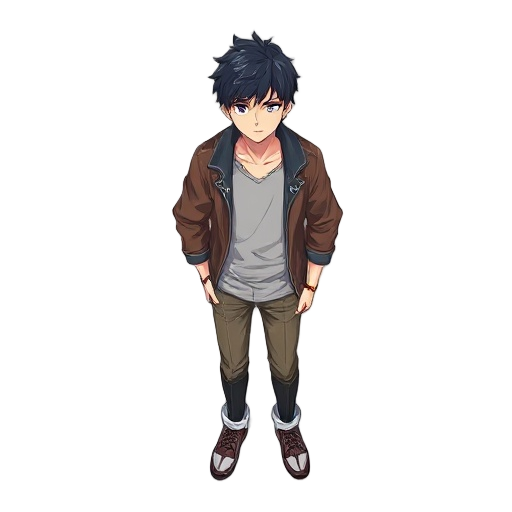 anime style male character