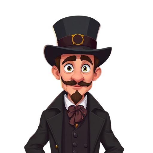 victorian man desgined as a charater for a 2d video game pixrl game 