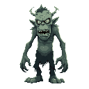 tall frankstien's monster desgined as a charater for a 2d video game 