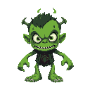 frankstien monster victorian era. green 