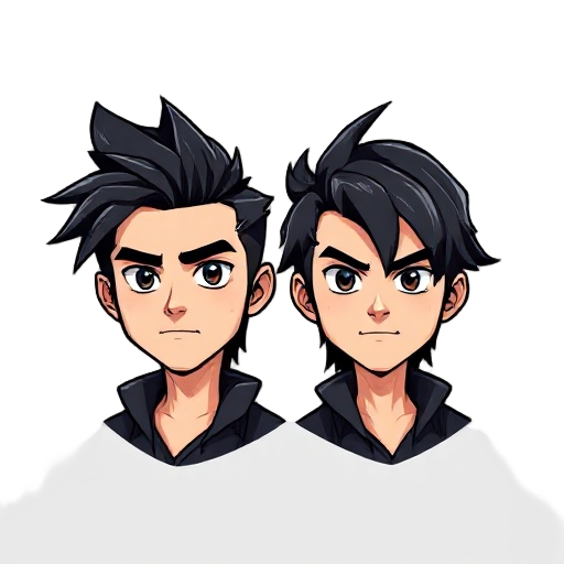 men with black hair
