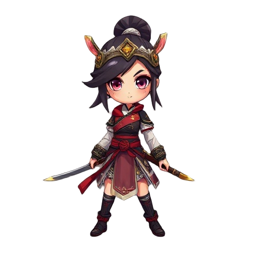 samurai girl from fantasy world elden ring fused with genshin impact 