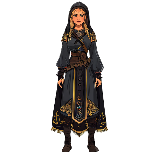 dark fantasy ukrainian woman warior,slavic-ukrainian clothes