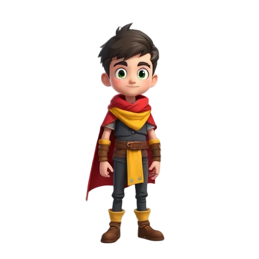 guy with red mantle, and yellow bufanda