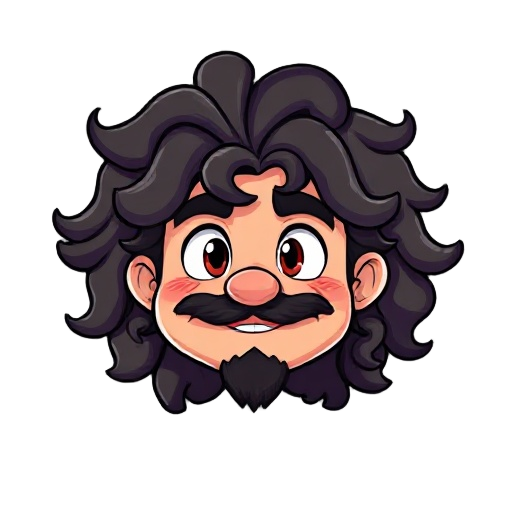 real mo with curly hair