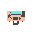 top-down front-desk for an office admin with monitor, keyboard, and mouse