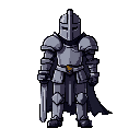 pixep classic dark fantasy knight for pixel mobile game mid detapization normal proportion 