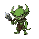 goblin with weapon