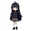 emo girl with black hair