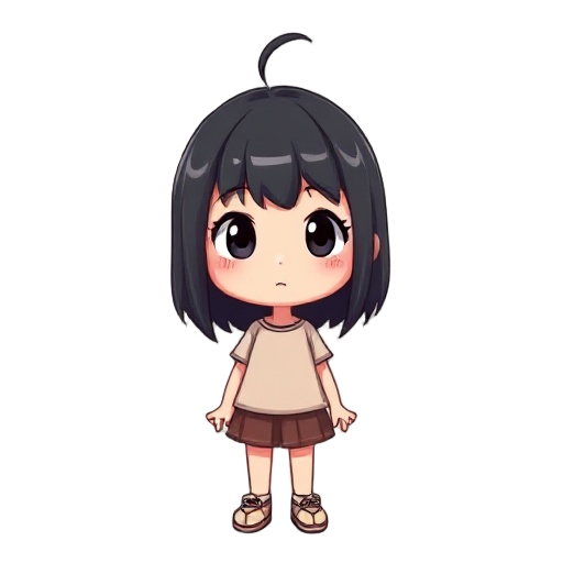 little girl with black hair