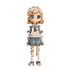 school girl,10 years old, blond hair, short