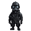 british special forces, gas's mask, dark armour, holster for pistol 