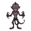 tarantul-man with 4 hands and sharp teeths