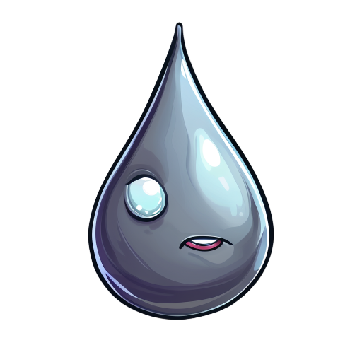 slimy teardrop