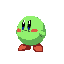 slime verde pequeño como kirby 