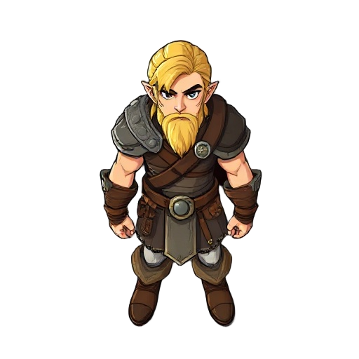 blonde barbarian, shadow over mystara style.