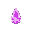 create a purple white and rose crystal 