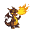 make a scary dragon blowing fire