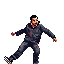 man, human, parkour, sci-fi style