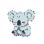 komala (regional, normal/psychic) - dream koala pokémon is constantly sleeping, and has psychic powers formed around it