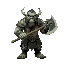 make orc with one exe who wields big axe
