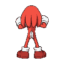 knuckles facing behind in fighting stance