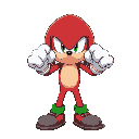 knuckles facing front in fighting stance
