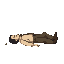 dead man lying on the ground  designed for a retro style farm simulation game.