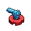 cannon turret with only one large gear underneath it