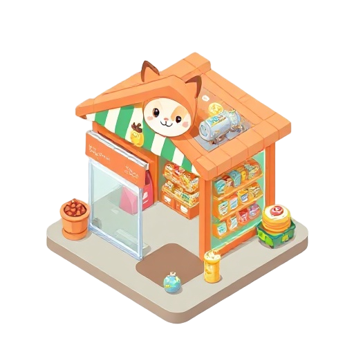 shop, animal, cute