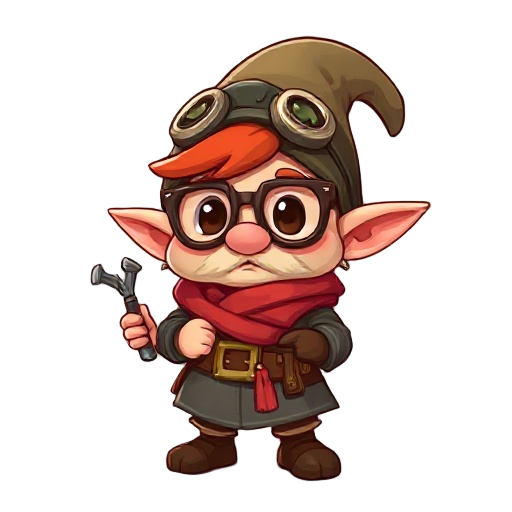 geta (the cunning inventor) ras: gnome of halfling (jouw keuze)  uiterlijk:  klein van stuk, springerig  wilde rode haren in een knotje met gereedschap erin  grote bril met lenzen die zij verschuift 