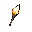 vertical torch with a black outline