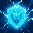 cyber energy shield, ghost in the shell style
