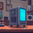 cpu standing on a table