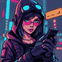 a cyberpunk woman hacker in hood, cyberpunk 2077 style