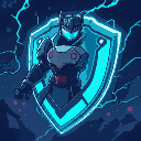 cyber energy shield, ghost in the shell style