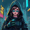 a cyberpunk woman hacker in hood, cyberpunk 2077 style