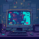 corrupted computer screen